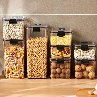 Sealed Jars Grain Storage Organizer Jars Set