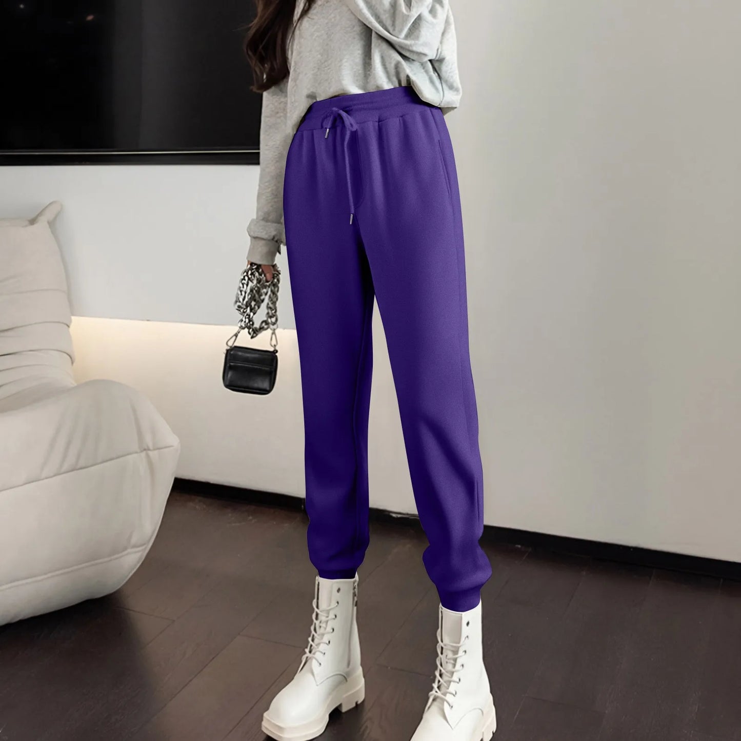Straight Leg Elastic Waist Pants