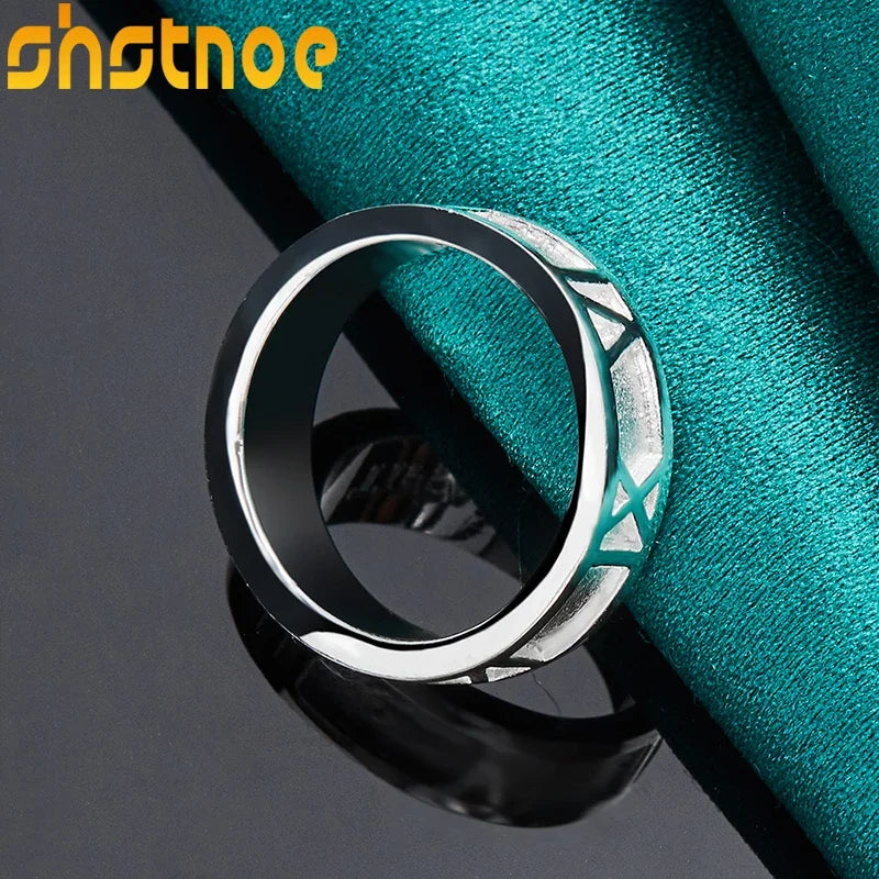 925 Sterling Silver Roman Numeral Rings