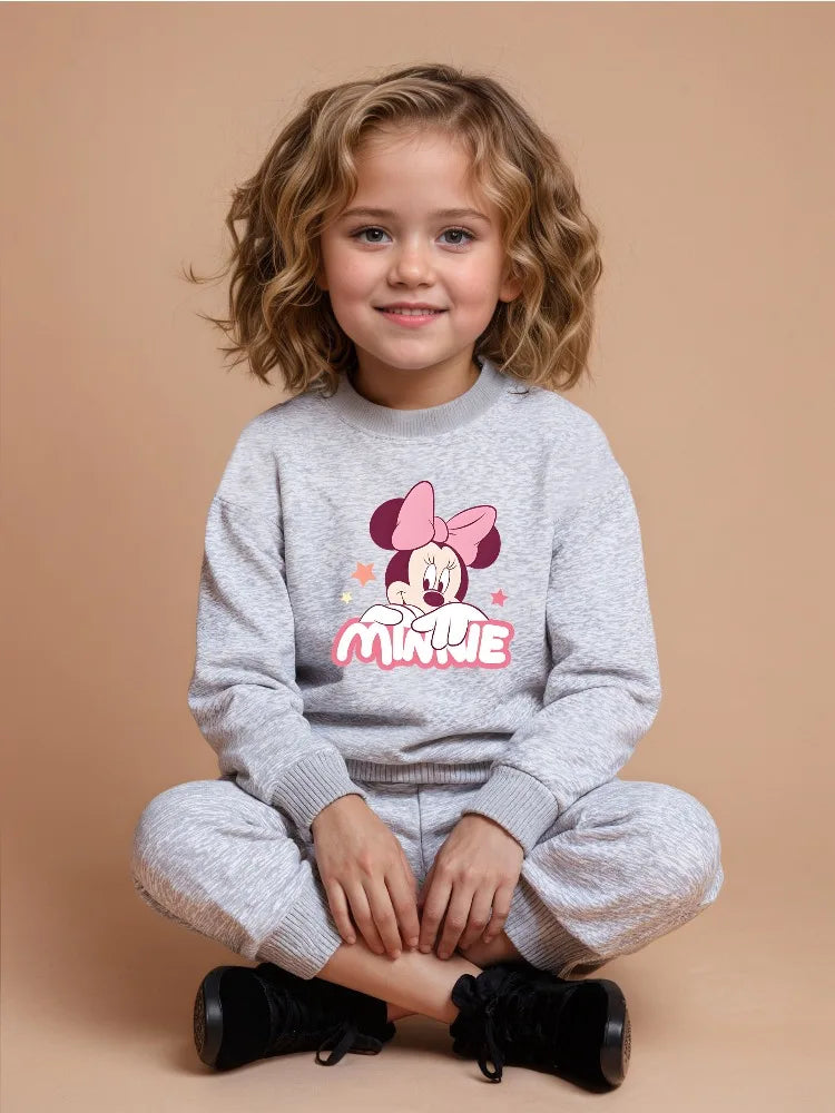 O Neck Long Sleeve Hoodies 0-8years Pullover Set