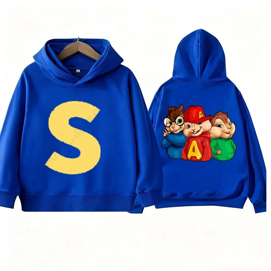 Alvin Chipmunk Printed Sportswear Spring Autumn Long Sleeve Casual Hoodie