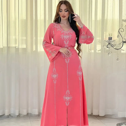 Polyester Muslim Long Sleeve Long Abaya