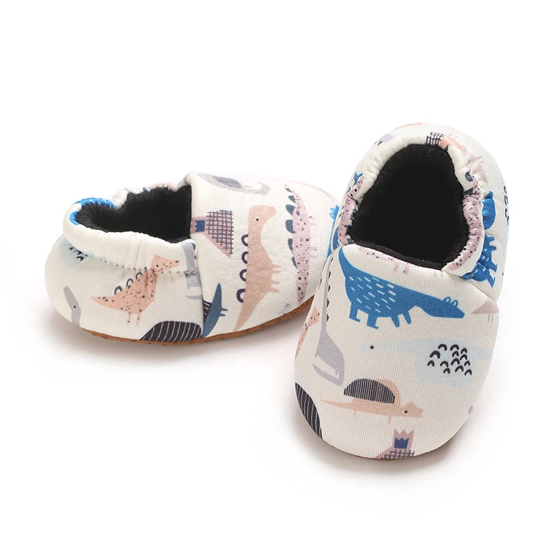 Cartoon Animal Pattern Newborn Baby Shoes