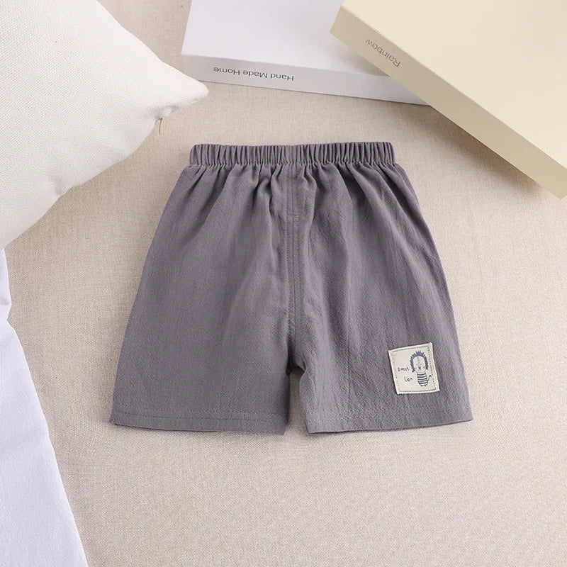 Shorts Boys Girls Cotton Linen Short Pants