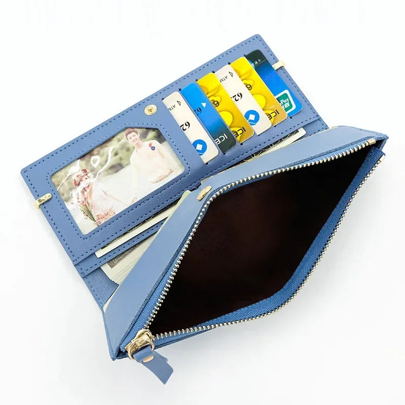 Long Credit Card Holder Clutch Wallet