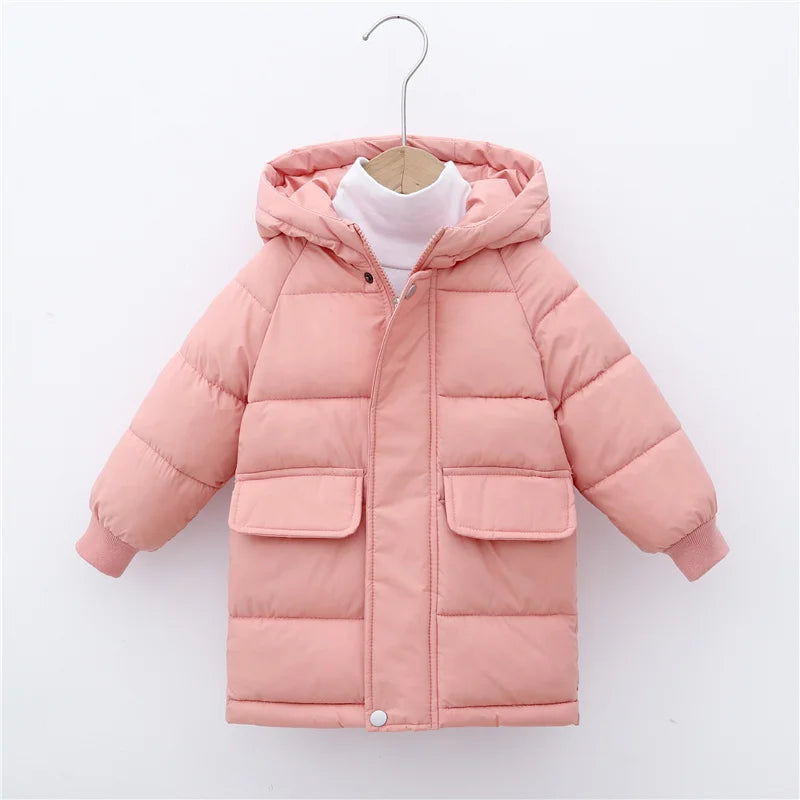 Down Long Outerwear Winter Autumn Teen Cotton -Padded Parka Coats