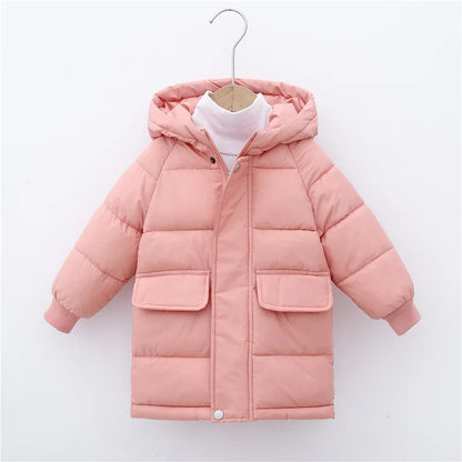 Down Long Outerwear Winter Autumn Teen Cotton -Padded Parka Coats