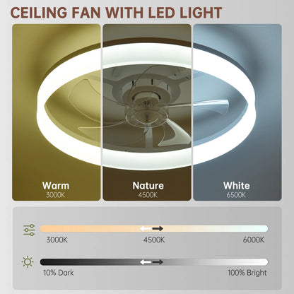 Ceiling Fan (With Lighting) Silent LED Dimmable Ceiling Fan