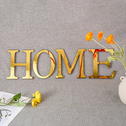20cm Big Size 3D English Letters Acrylic Mirror