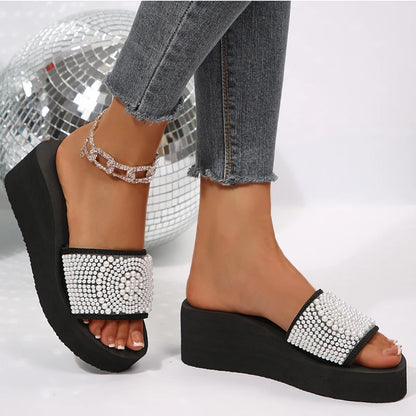 Elegant Chunky Platform Heels Sandals