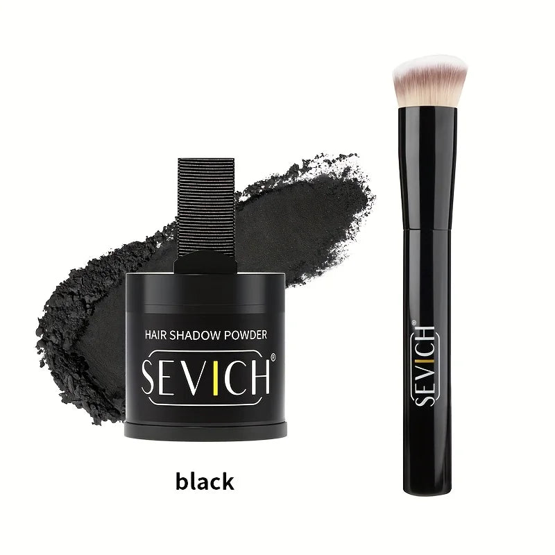 Hairline Shadow Powder Kit With Brush 10g Black Root Cover Up Instant Hair Line Powder Hair Concealer Repair Fill In Hair