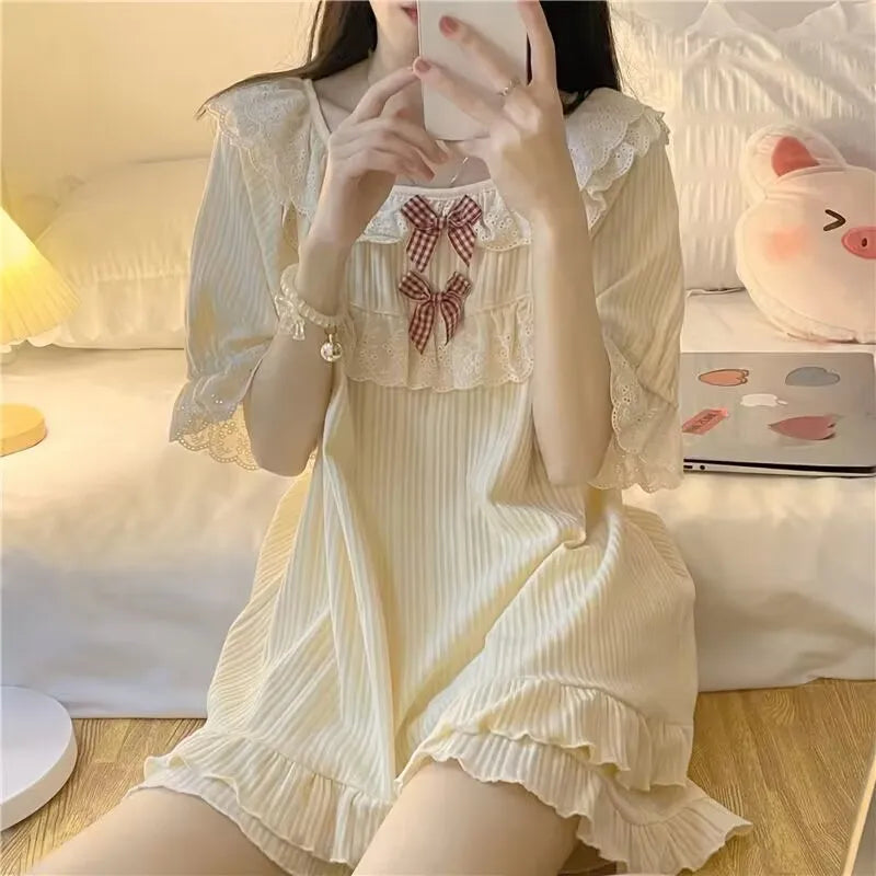 Short-Sleeved Casual Homewear Pajamas