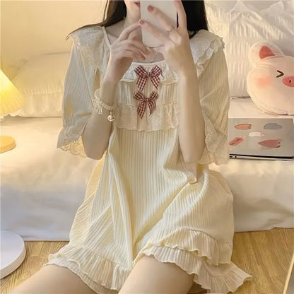 Short-Sleeved Casual Homewear Pajamas