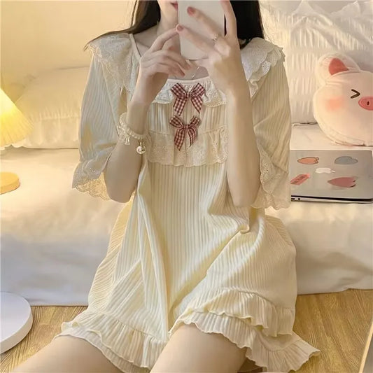 Short-Sleeved Casual Homewear Pajamas
