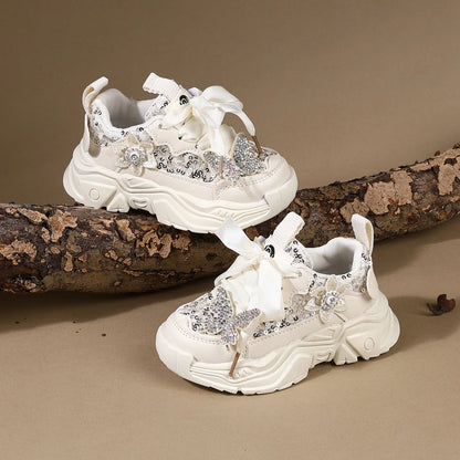 Spring Toddler Bling Soft Sole Breathable Sneakers