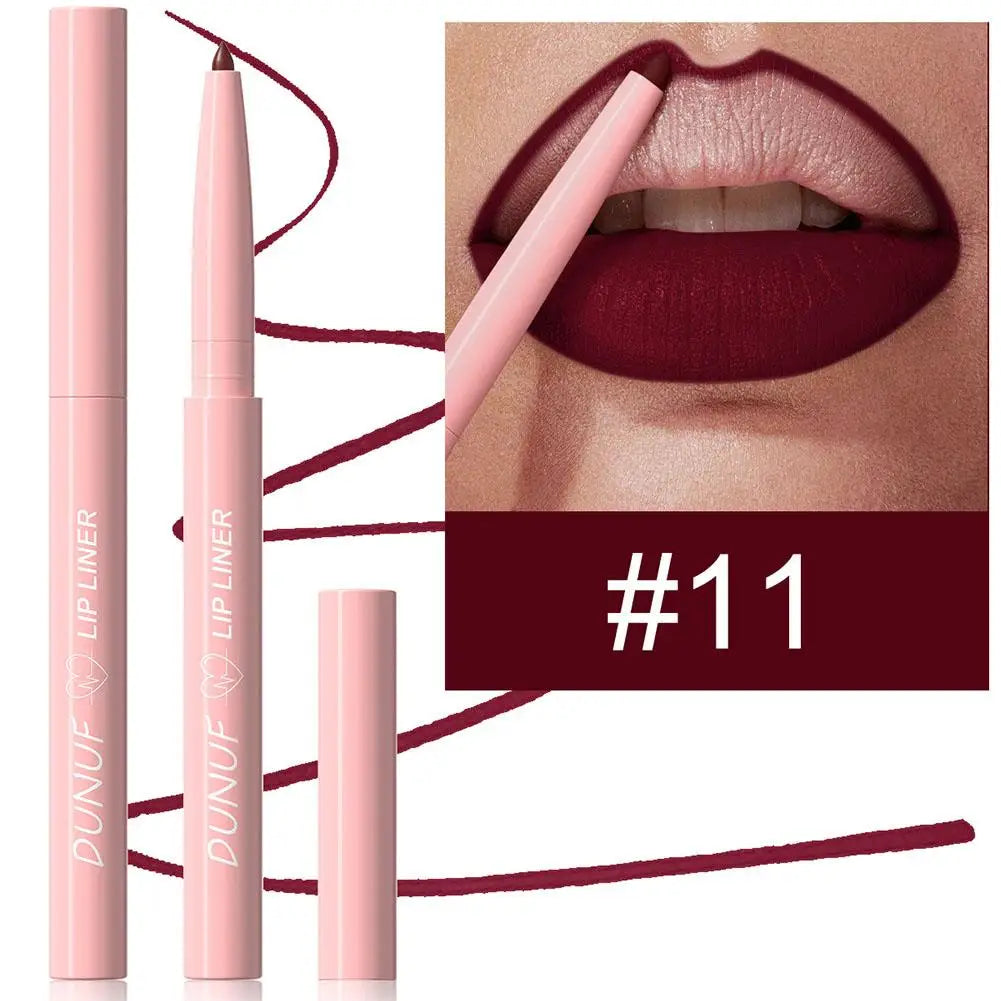 6Pcs Velvet Matte Lip Liner Pencil Lip Contours Makeup Set