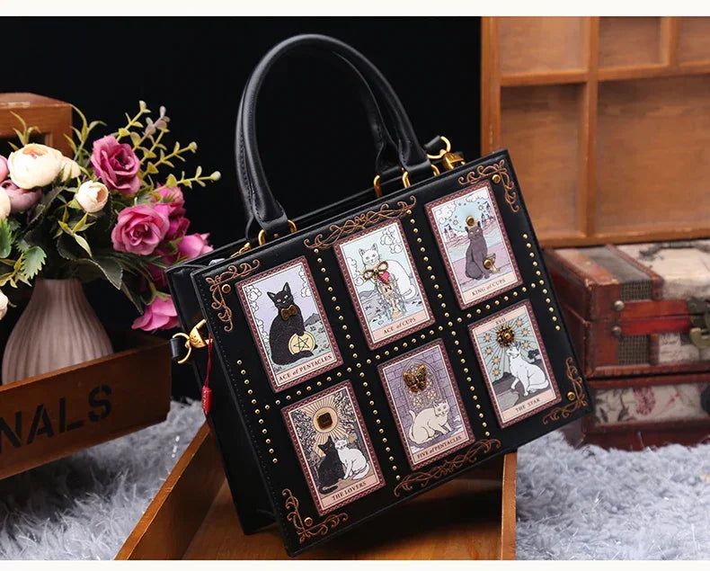 Luxury Cat Printing Large Capacity Bags