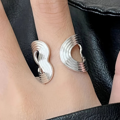 925 Sterling Silver Sparckling Moonstone Minimalist Handmade Ring