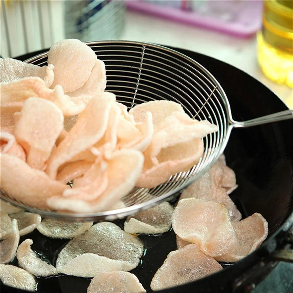 Stainless Steel Fine Mesh Skimmer Spoon