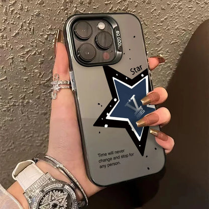 INS Star Phone Case For iPhone Pro Max Matte IMD Cover