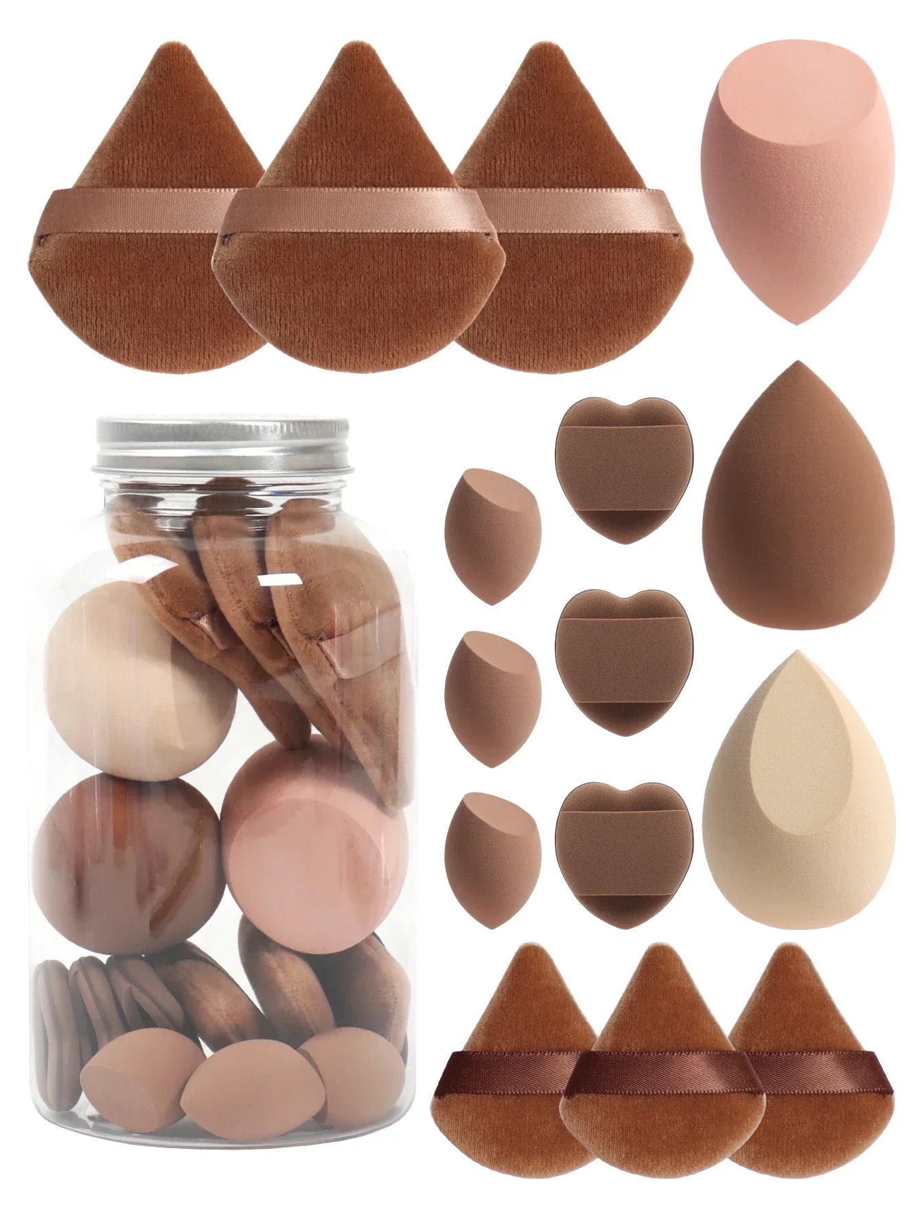 Spring 15 Cans,3 Loose Powder Puffs