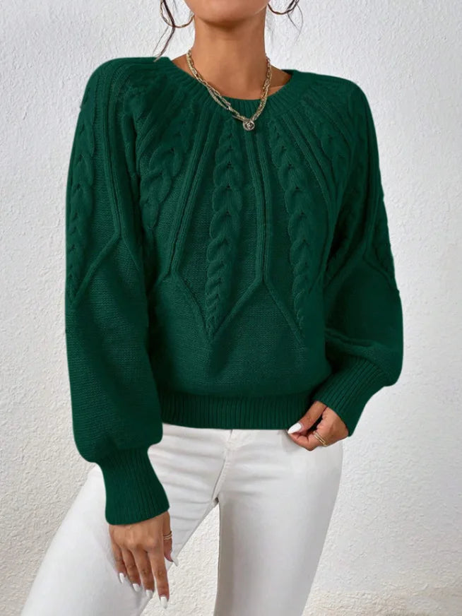 Elegant Casual Knitted Hoodie Thickened Warm Commuting Thread Sweater