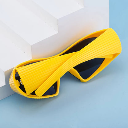 Irregular Frame Cat Eye Sports Cycling Sunglasses