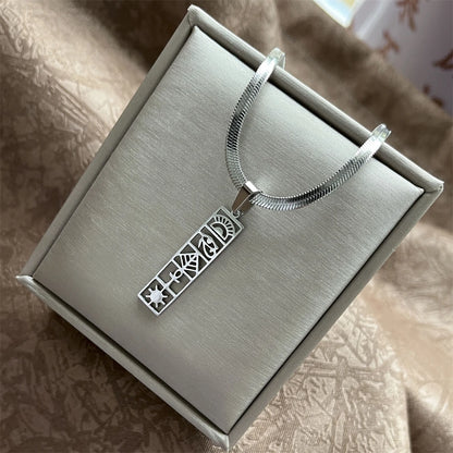 Exaggerated Punk Big Round O Shaped Necklace