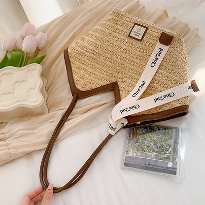 Straw Woven Basket Luxury Bag