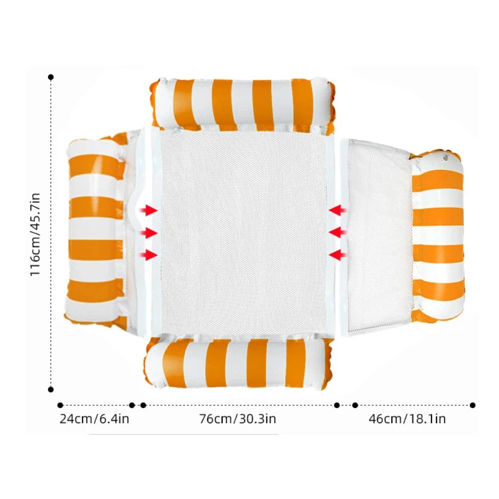 Inflatable Foldable Floating Row Swimming PoolMat