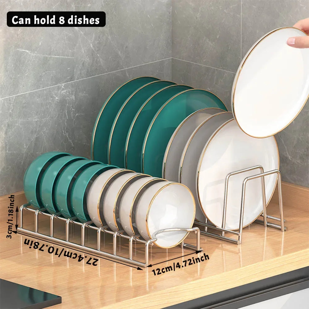 Bowl Dish Organizer Stainless Steel Dish Holder