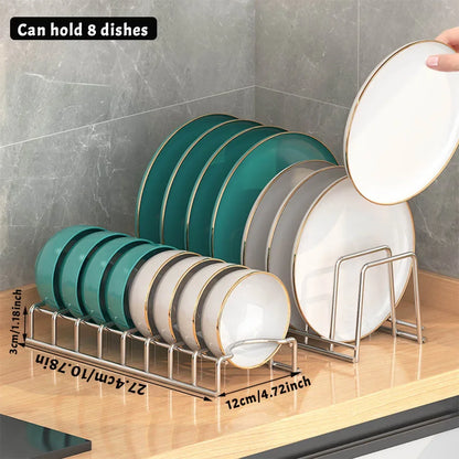 Bowl Dish Organizer Stainless Steel Dish Holder