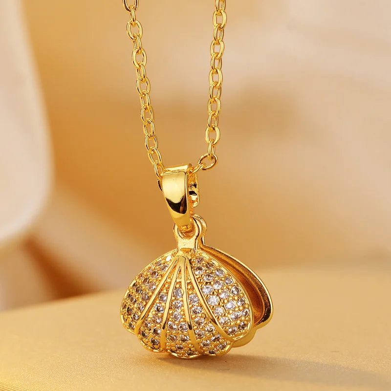 Heart Butterfly Stainless Steel Pendant Necklaces Jewelry