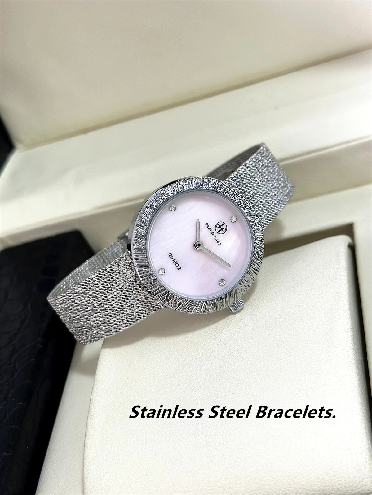 Real Shot Luxury Waterproof  Relogio Steel Mesh Watches