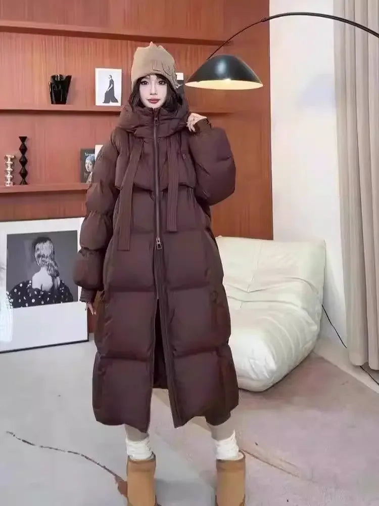 Cotton Long Coat Korean Thick Jackets