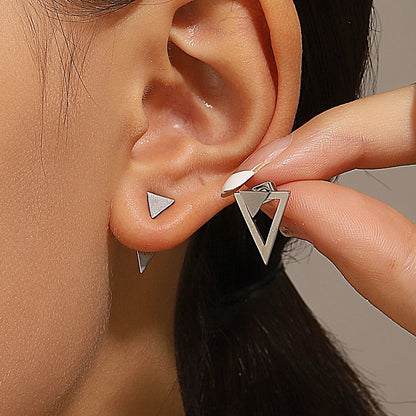 DANA Geometric Square Triangles Stud Earrings