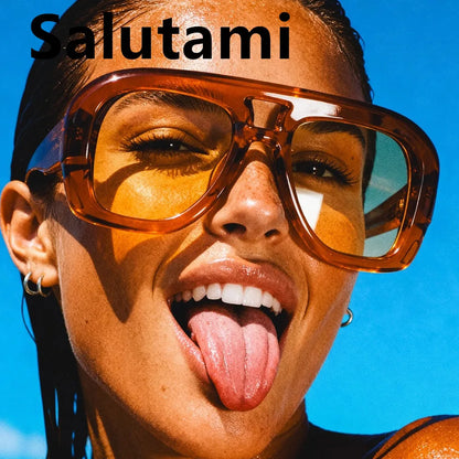 vintage square oversize sunglasses