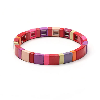 Elegant Rainbow Boho Geometric Bracelets