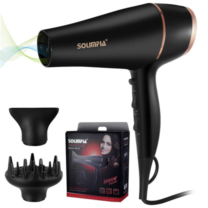 6-Level Professional Hair Dryer Salon Industrial Grade Quick Drying High Temperature Hair