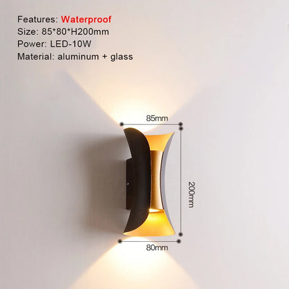 IP65 LED Wall Lamp Outdoor Sconce Balcony Porch Light