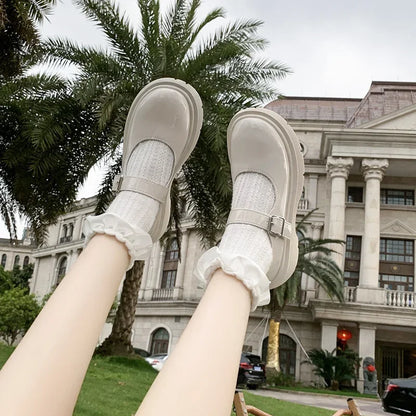 Luxury Beaded Mary Jane Leather Shoes