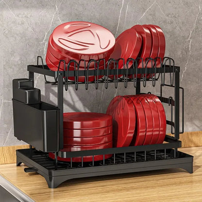 Dish Storage Rack Shelf Household Dish