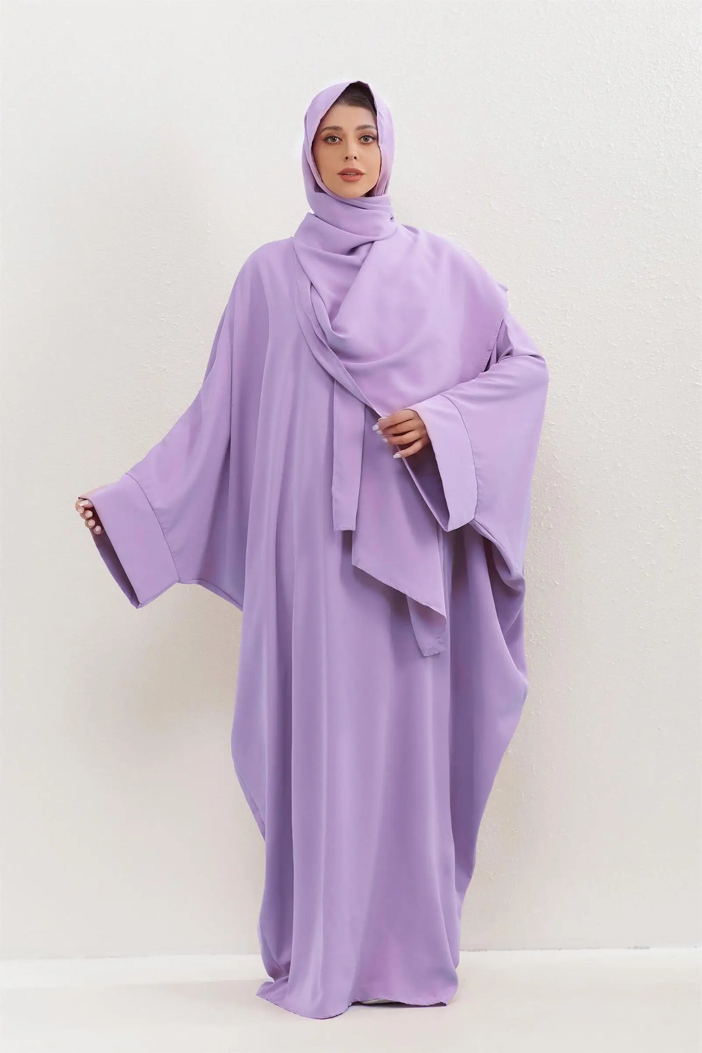Two Pieces Muslim Abaya Jilbab Islamic