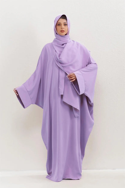 Two Pieces Muslim Abaya Jilbab Islamic