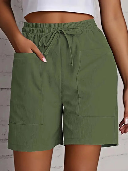 High Waist 4 Inch Loose Fit Casual Shorts
