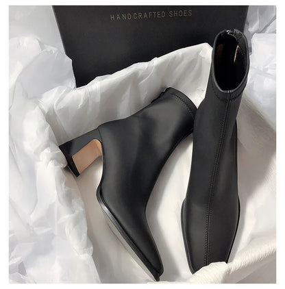 DANA Soft Leather High Heel Boots