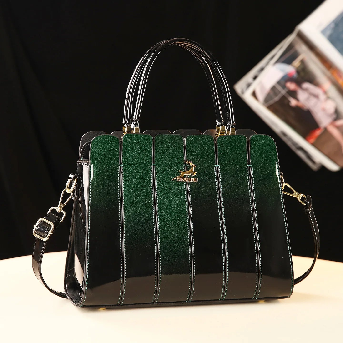 Bright Leather Stylish Bag
