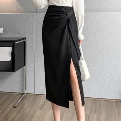 High Waist Mid Length Pencil Skirts