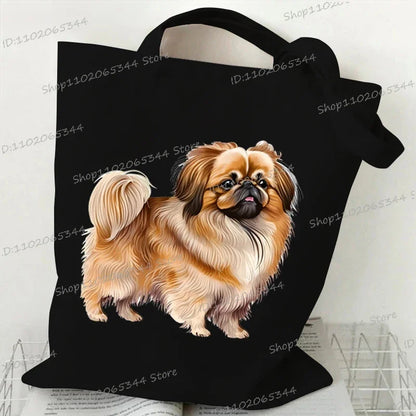 Animal Dog Series Canvas Tote Bag