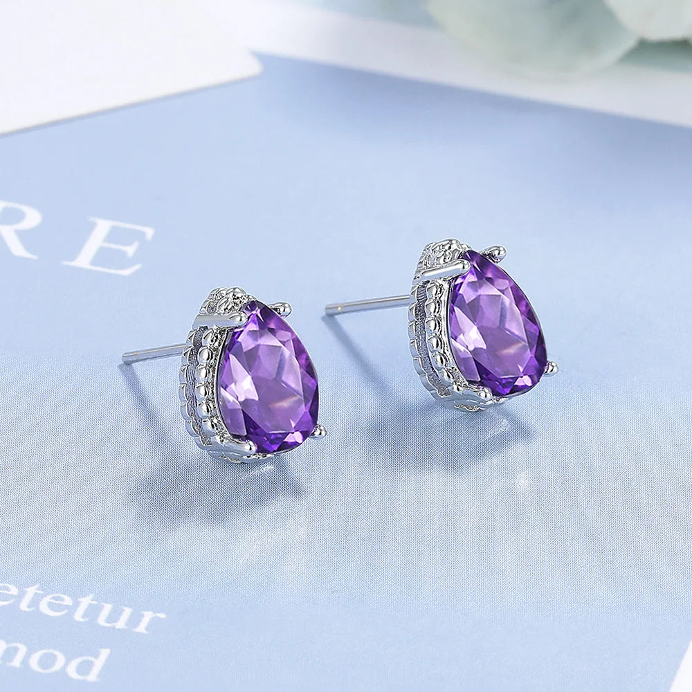 925 Sterling Silver Multiple zircon Earring